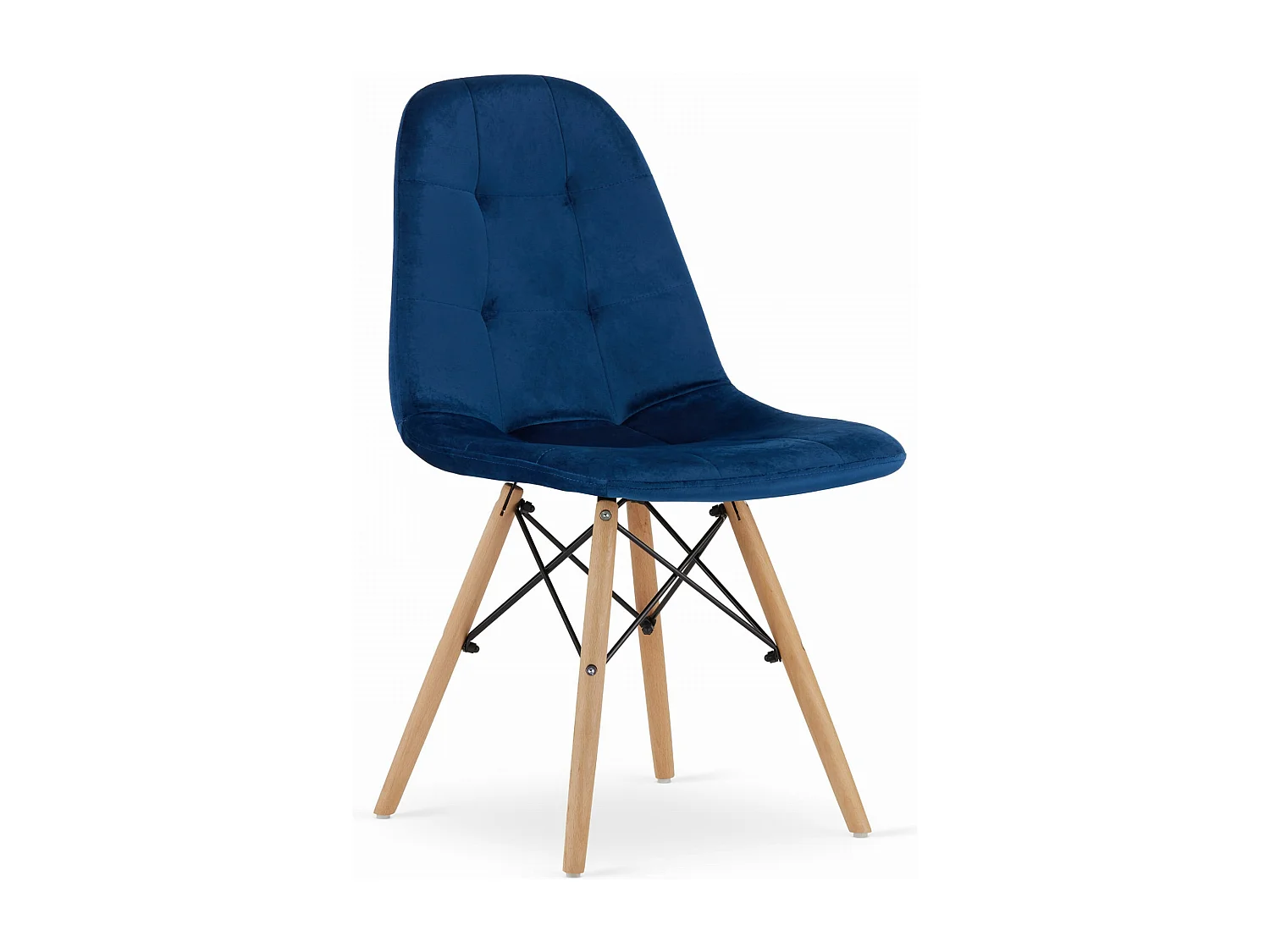 Chaise DUMO - velours bleu marine x 1