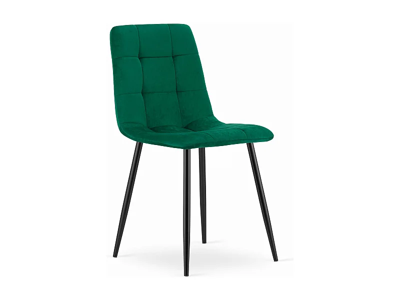 Chaise KARA - velours vert foncé x 1