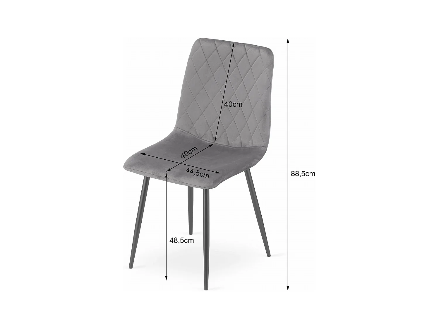 Chaise TURIN - velours rose / pieds couleur bois x 1