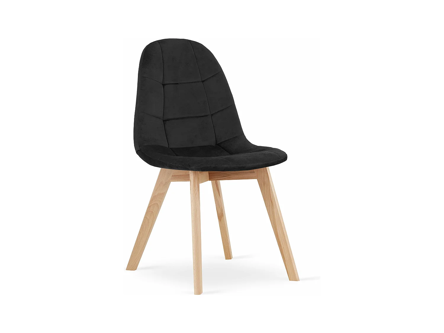 Chaise BORA - velours noir x 1