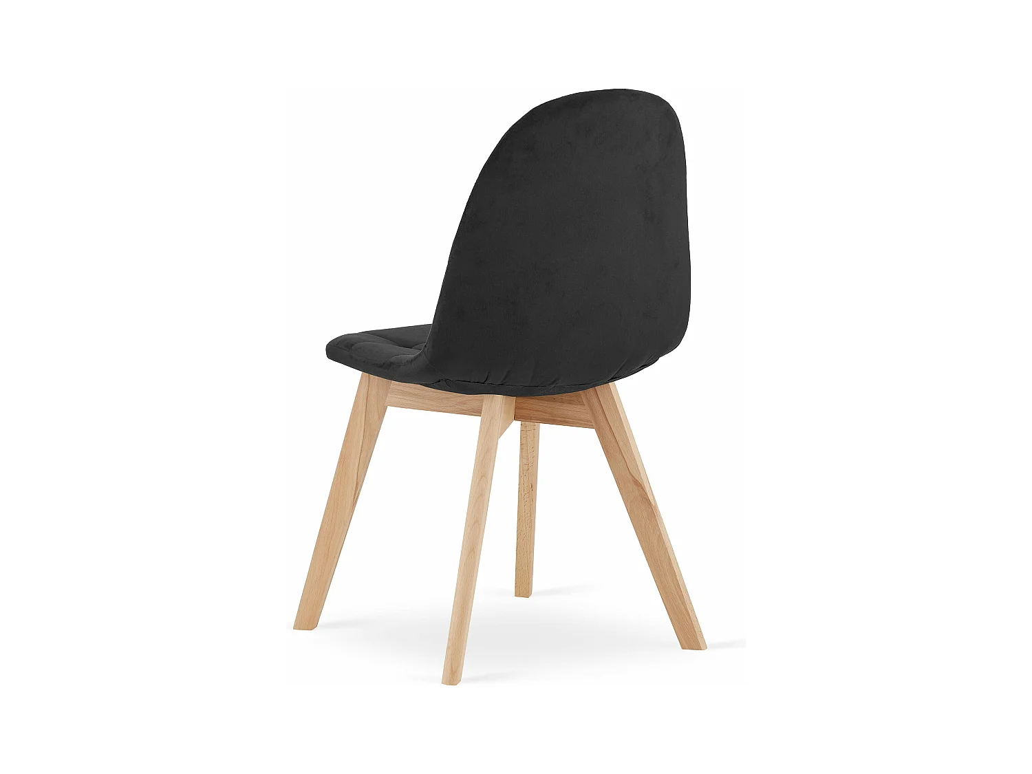 Chaise BORA - velours noir x 1