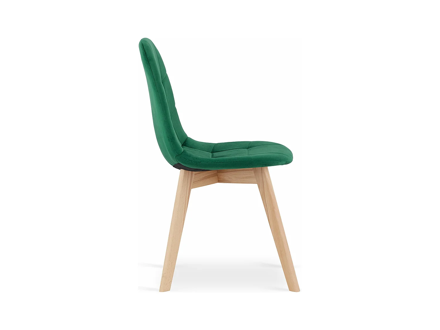 Chaise BORA - velours vert foncé x 1