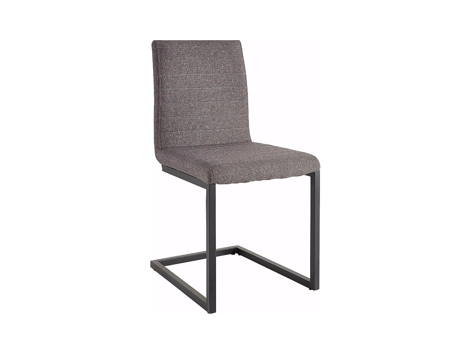 Sabine | Sedia da pranzo in tessuto antracite, confezione da 2 pz.