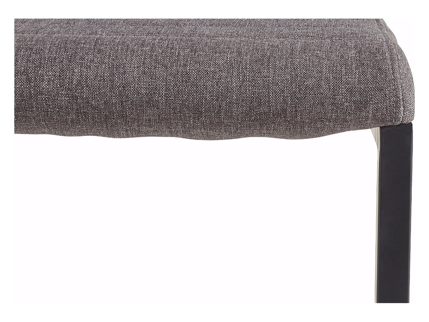 Sabine | Sedia da pranzo in tessuto antracite, confezione da 2 pz.