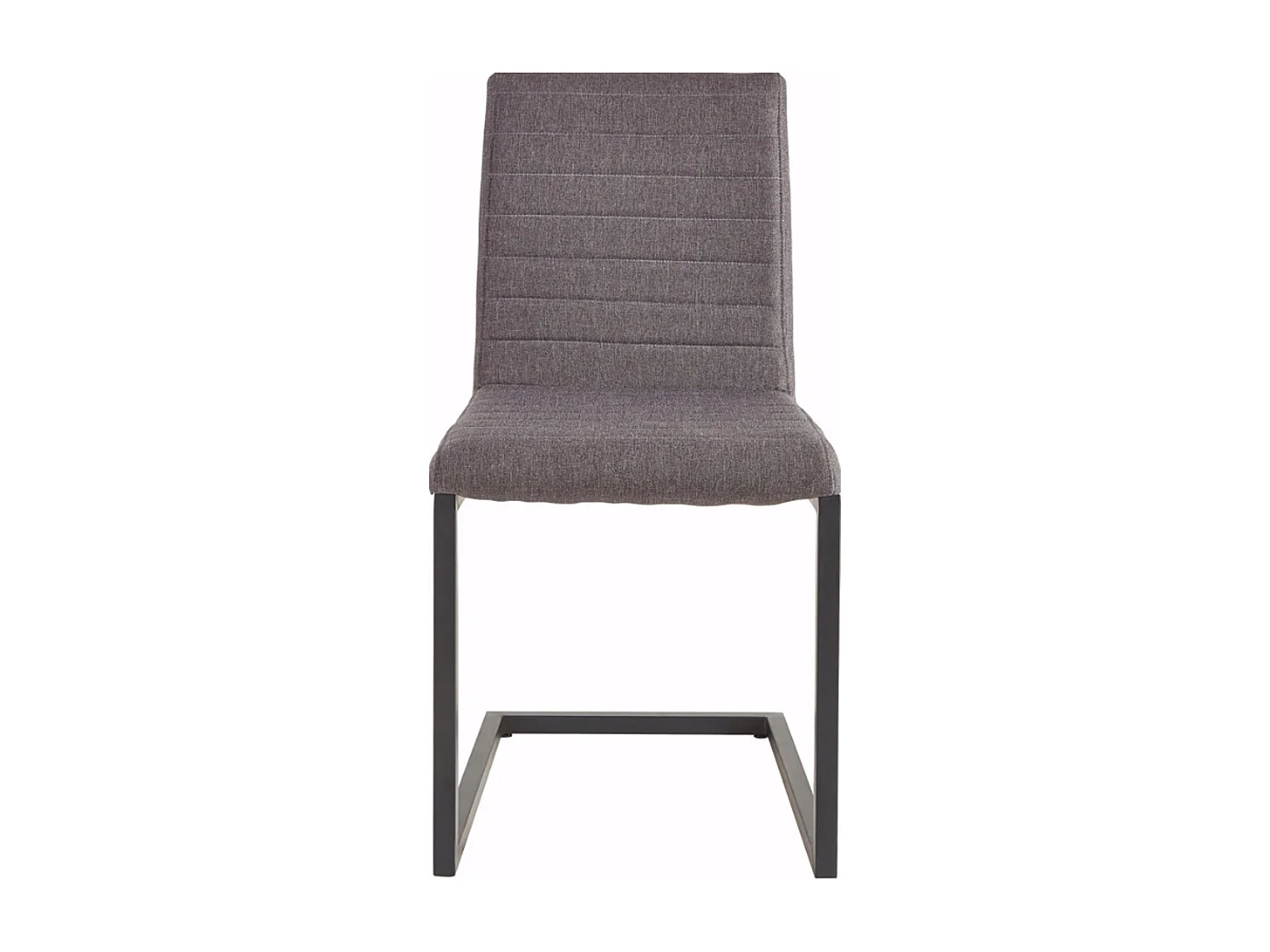 Sabine | Fauteuil de salle à manger en tissu anthracite, 2 pièces
