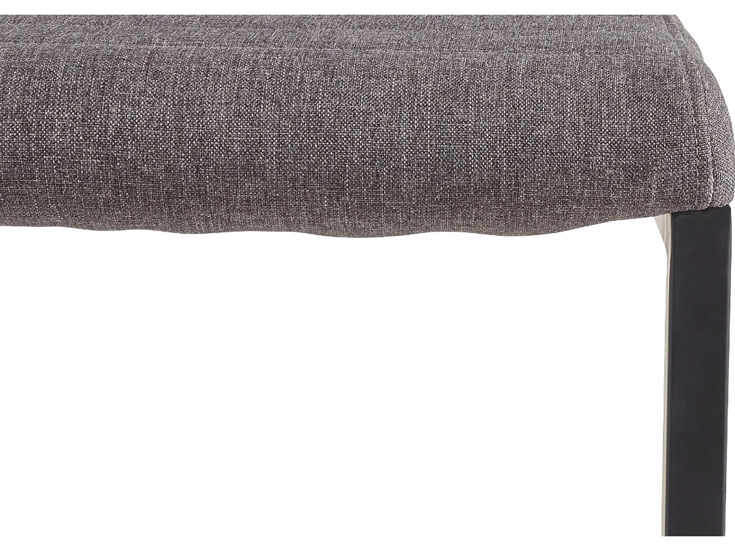 Sabine | Fauteuil de salle à manger en tissu anthracite, 2 pièces