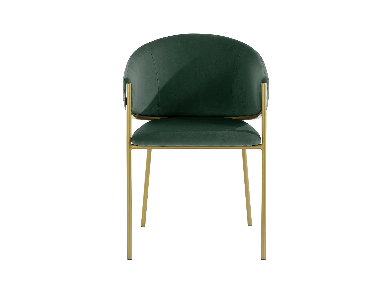 Natalie | Sedia da pranzo in velluto verde scuro, confezione da 2 pz.