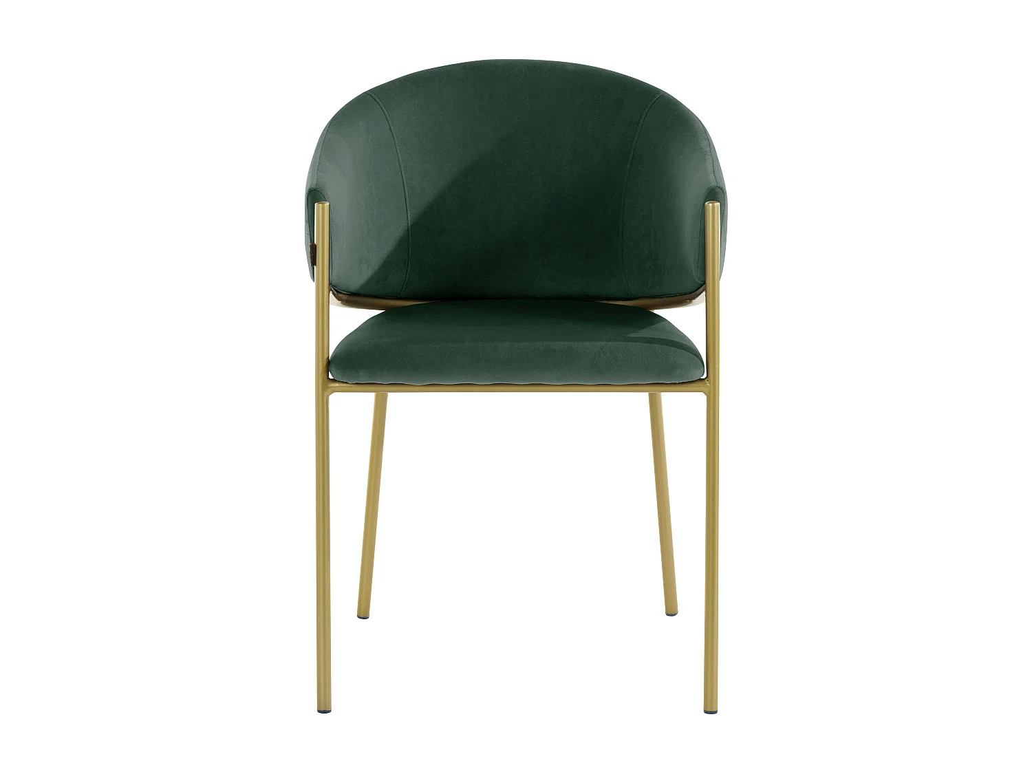 Natalie | Fauteuil de salle à manger en vert foncé, paquet de 2