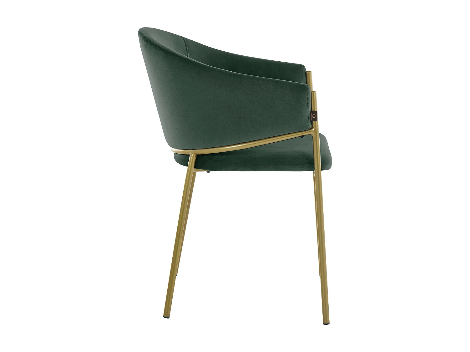 Natalie | Fauteuil de salle à manger en vert foncé, paquet de 2