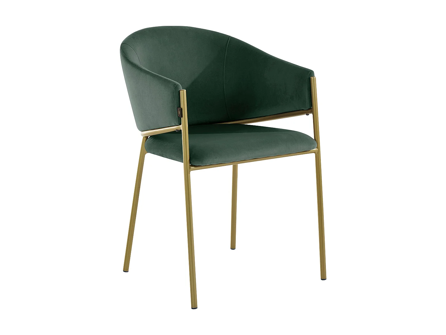 Natalie | Fauteuil de salle à manger en vert foncé, paquet de 2
