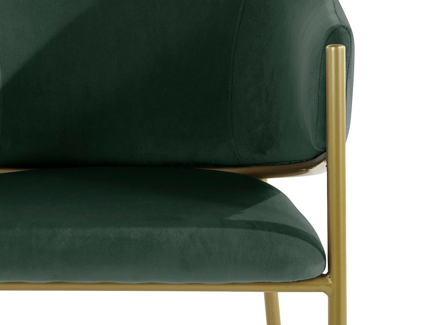 Natalie | Fauteuil de salle à manger en vert foncé, paquet de 2