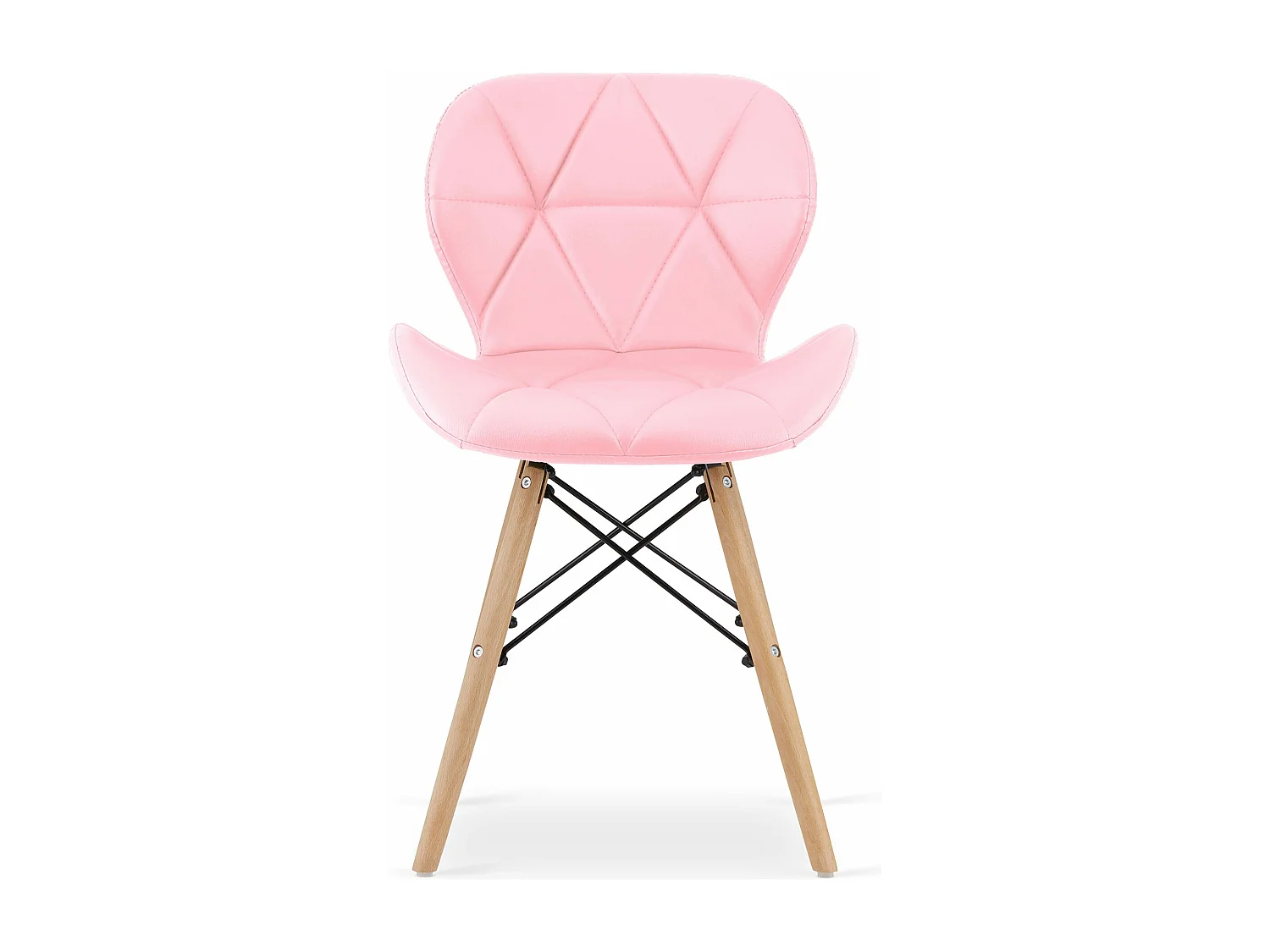 Chaise LAGO en éco-cuir - rose x 1