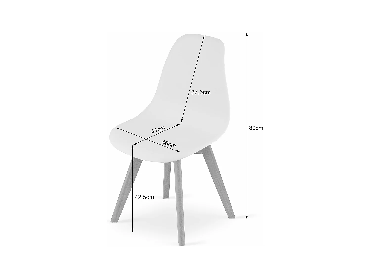 Chaise KITO - grise x 1