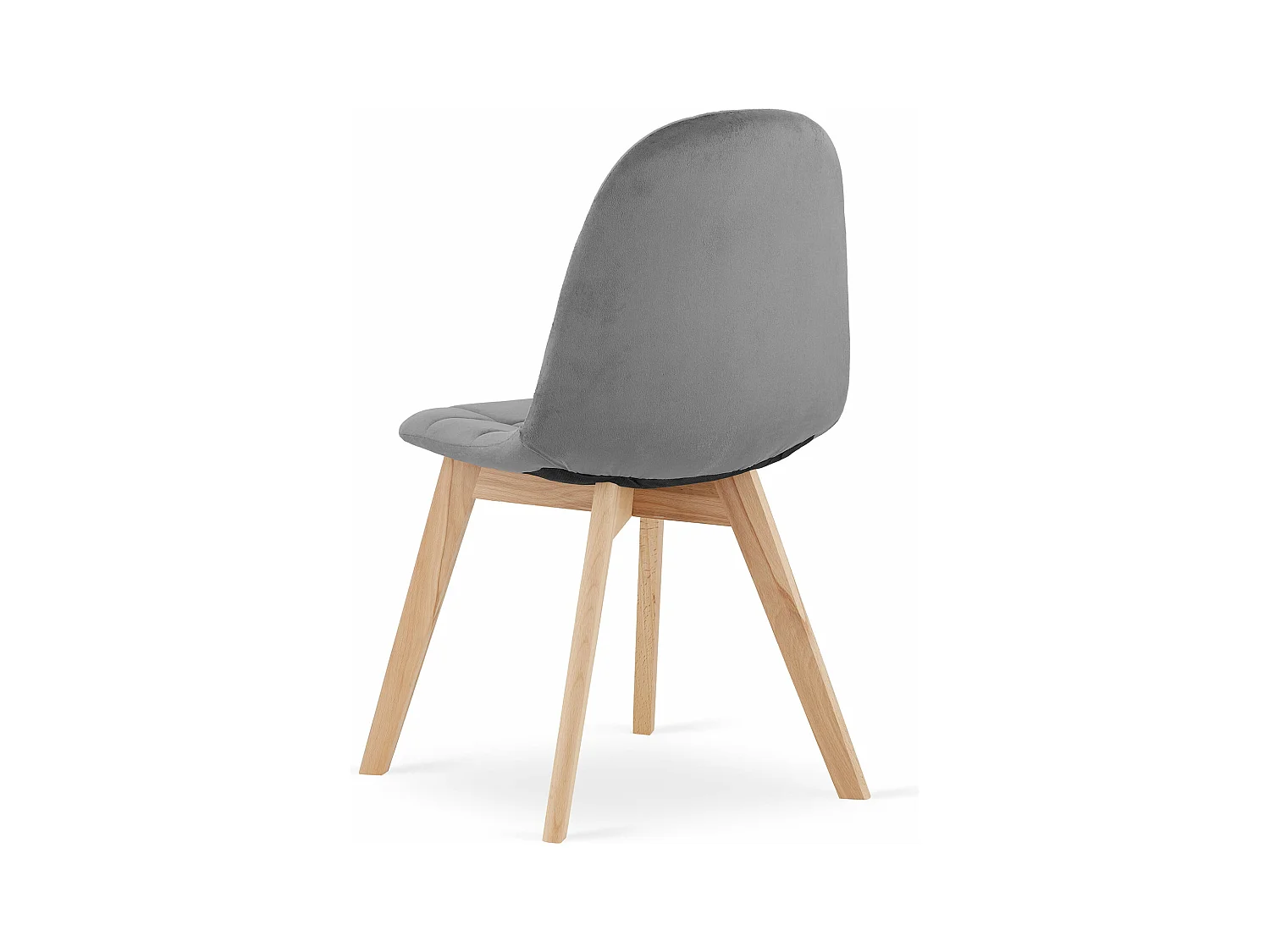 Stuhl BORA - Samt Dunkelgrau x 1