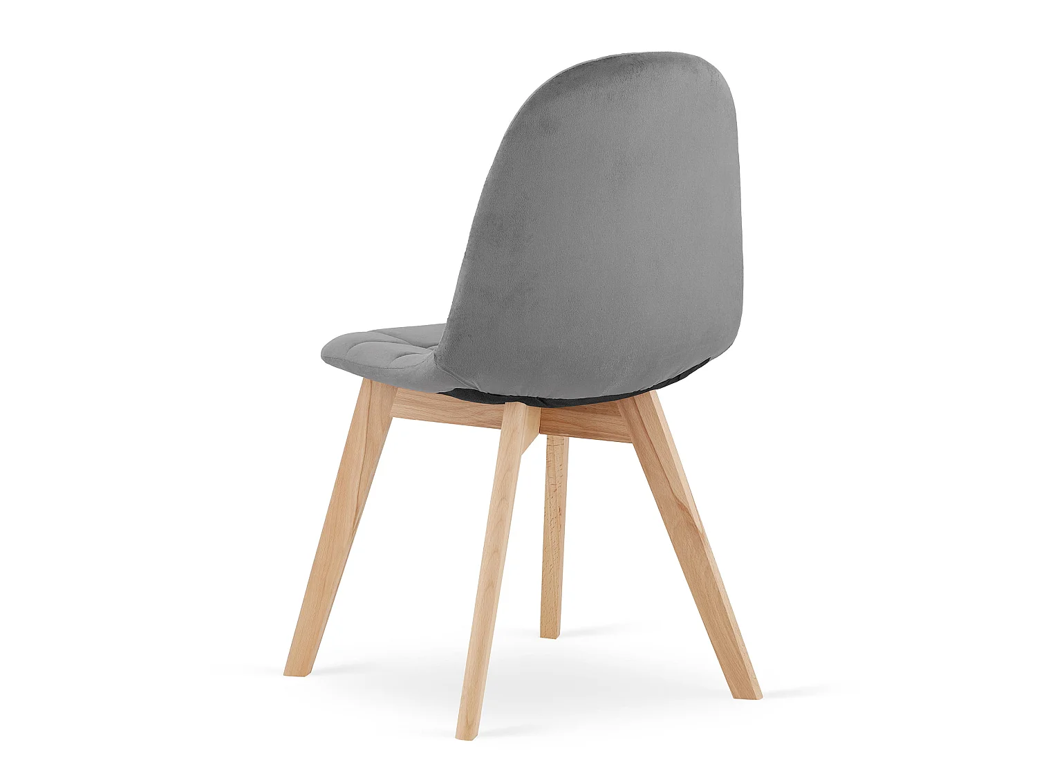 Stuhl BORA - Samt Dunkelgrau x 1