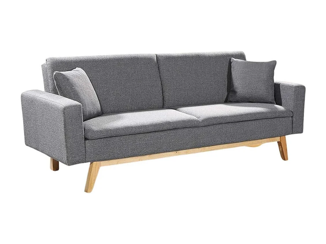 Sofá cama Indiana 2 plazas gris oscuro 84x206x74 cm