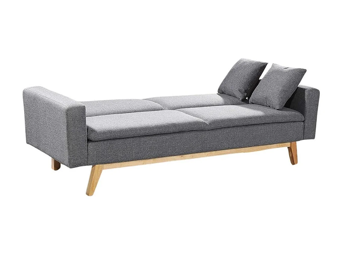Sofá cama Indiana 2 plazas gris oscuro 84x206x74 cm