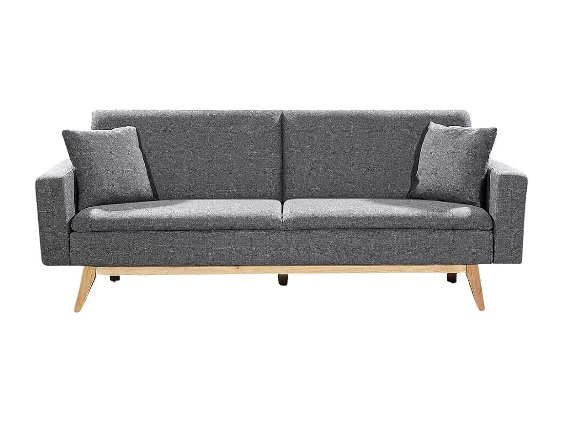Sofá cama Indiana 2 plazas gris oscuro 84x206x74 cm