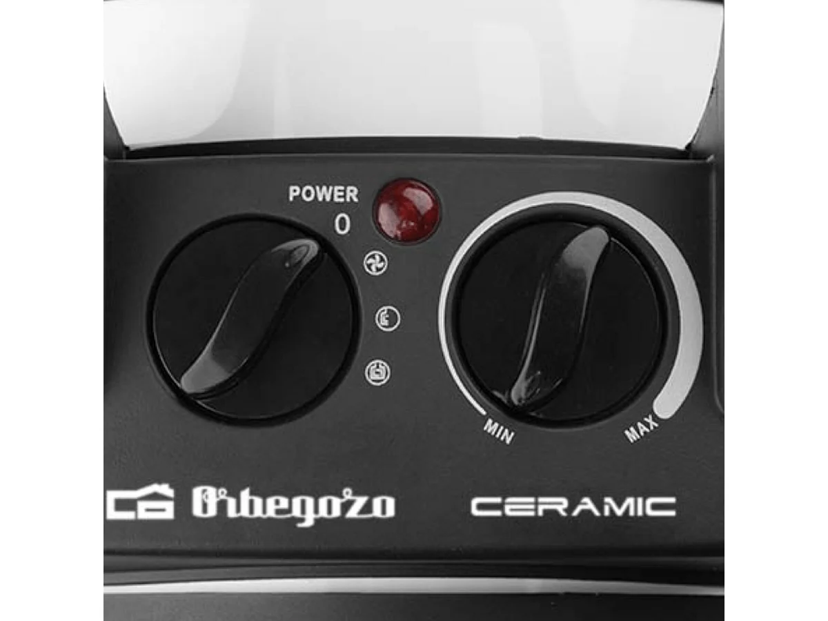 Calefactor cerámico Orbegozo FHR3055 3000W temperatura regulable blanco Ø30 cm