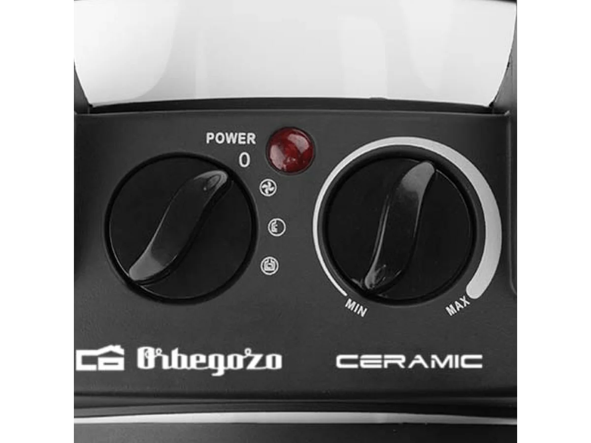 Calefactor cerámico Orbegozo FHR3055 3000W temperatura regulable blanco Ø30 cm