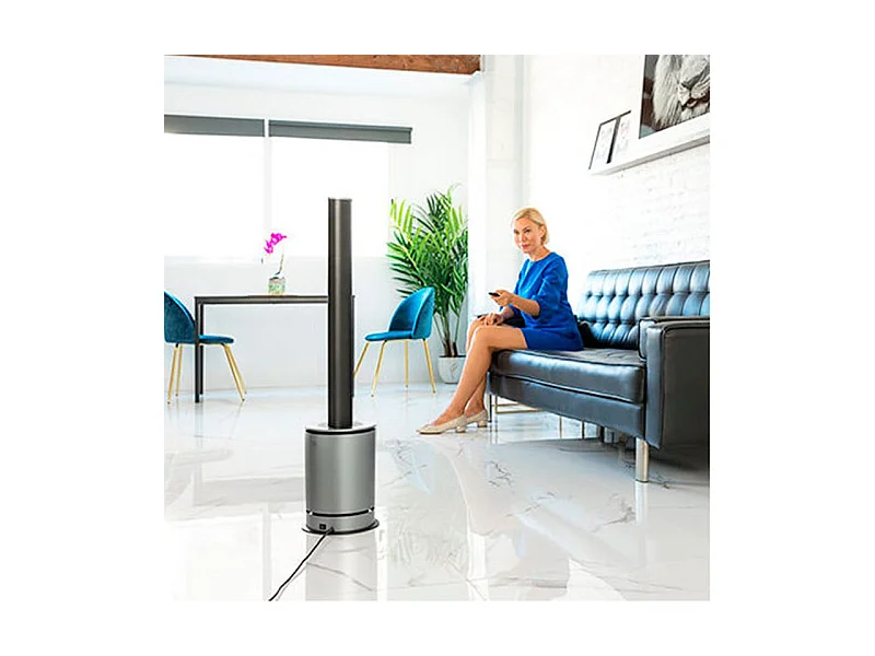Ventilador/calefactor/purificador TotalPure 3 in 1 Connected Cecotec 2000W control vía App inox