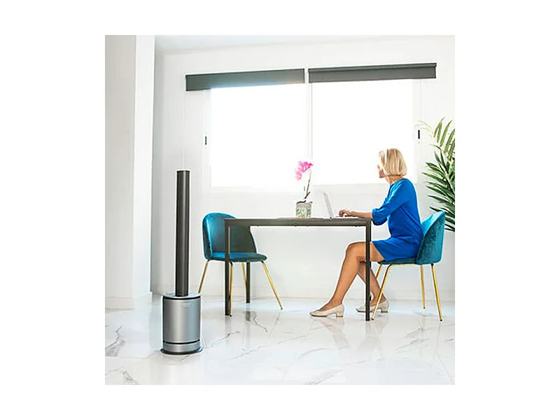 Ventilador/calefactor/purificador TotalPure 3 in 1 Connected Cecotec 2000W control vía App inox