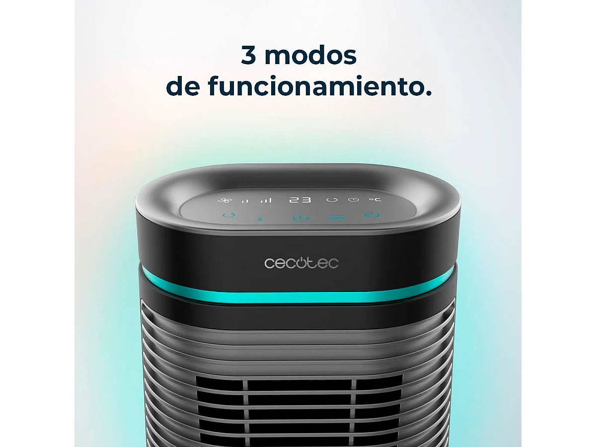 Calefactor cerámico Cecotec ReadyWarm 1550 Max Ceramic Rotate Smart 1500W oscilante negro