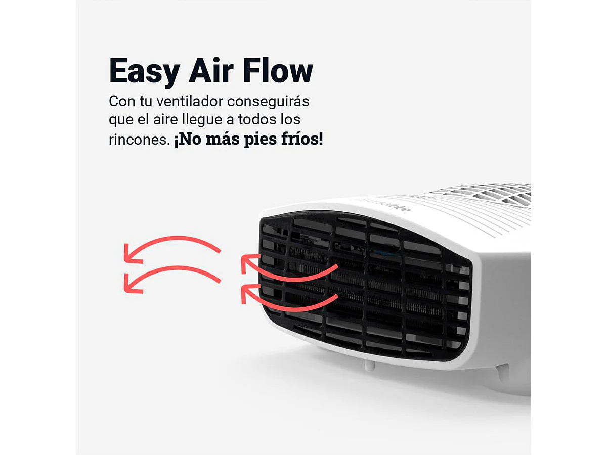 Calefactor ventilador Copacabana Universal Blue 2000W diseño horizontal blanco
