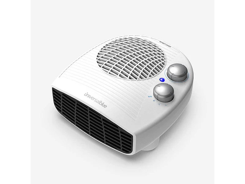 Calefactor ventilador Copacabana Universal Blue 2000W diseño horizontal blanco
