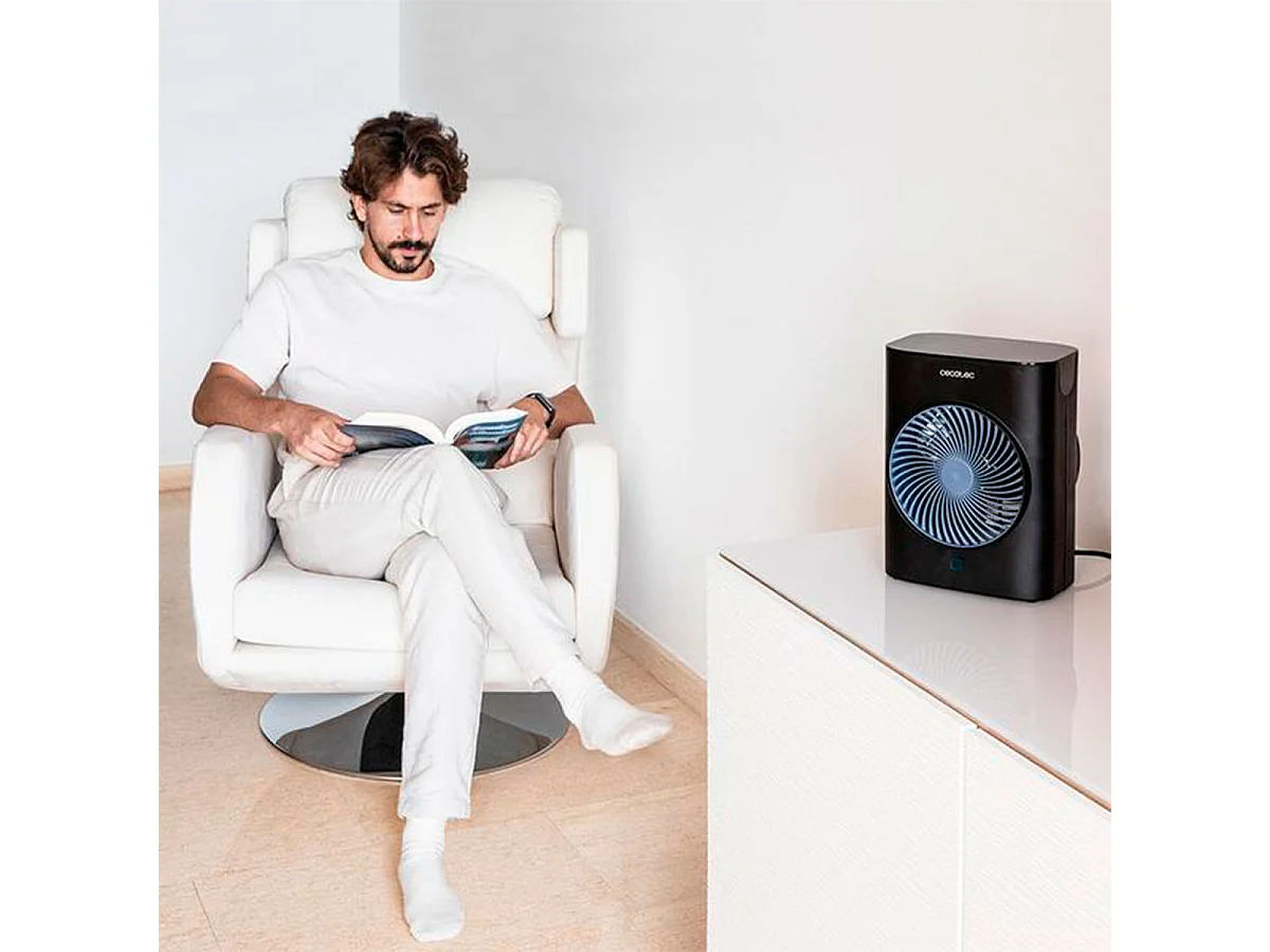 Calefactor ventilador Cecotec ReadyWarm 2070 Max Force Smart 2000W mando a distancia negro
