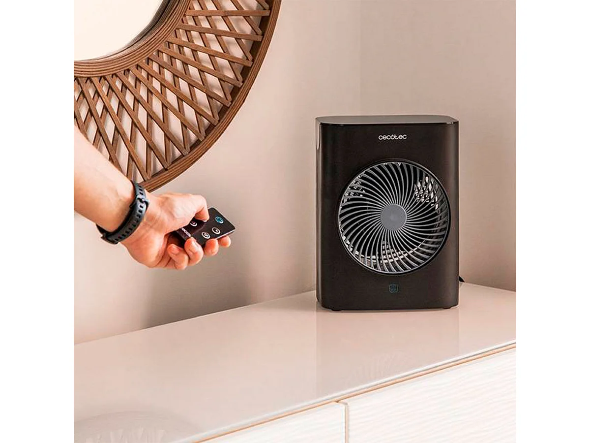 Calefactor ventilador Cecotec ReadyWarm 2070 Max Force Smart 2000W mando a distancia negro