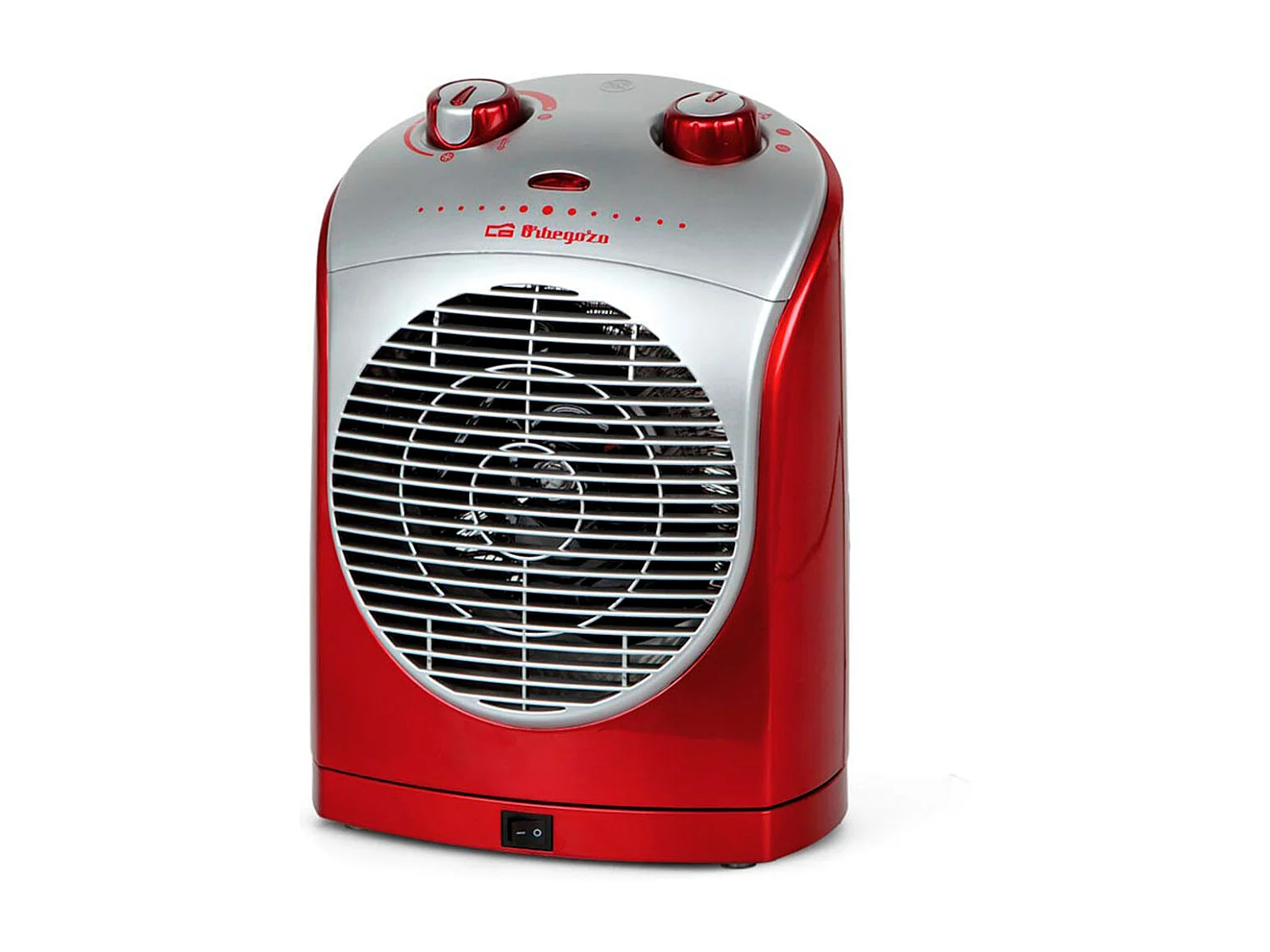 Calefactor ventilador Orbegozo FH 5025 2200W oscilante rojo