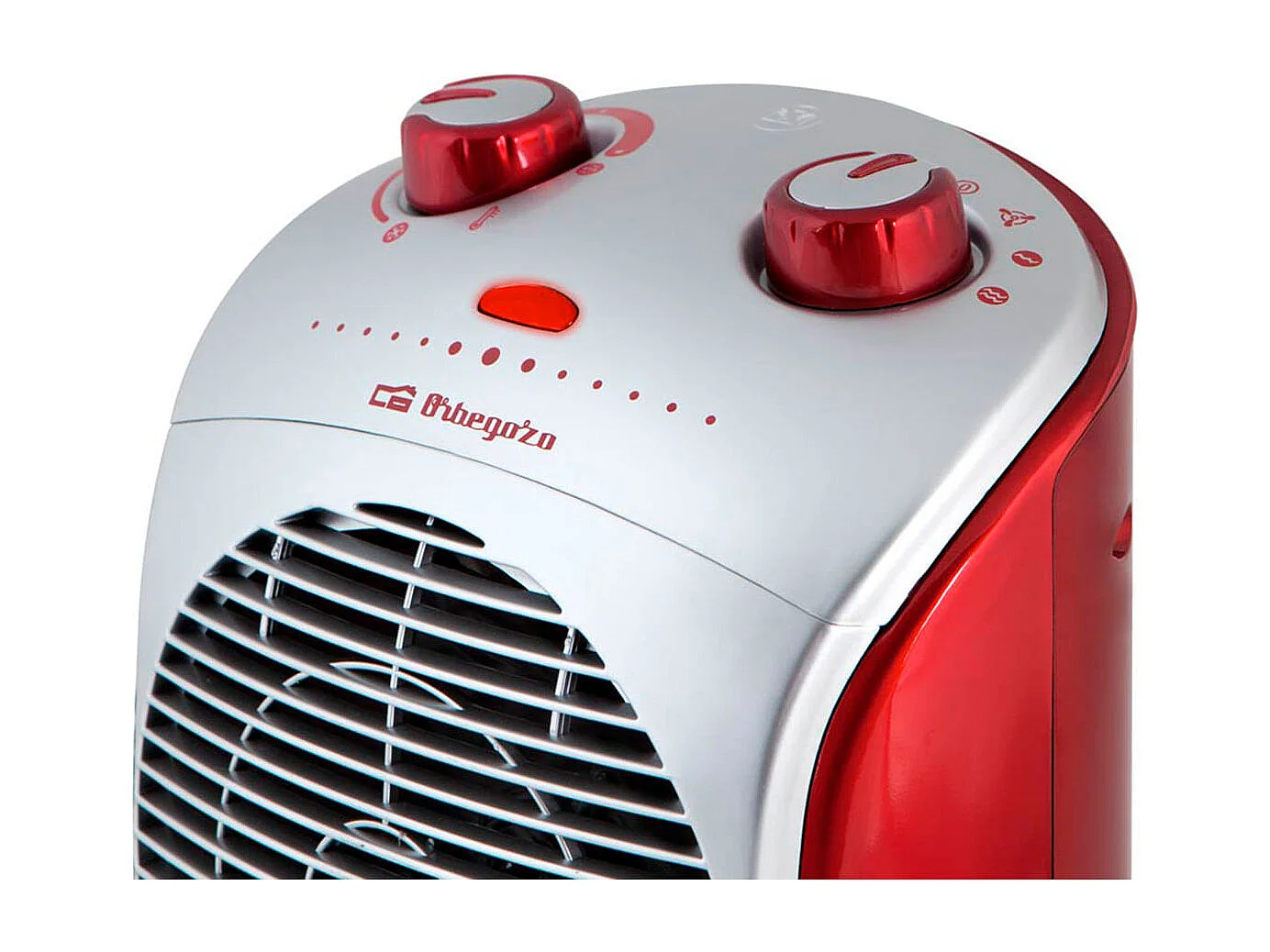 Calefactor ventilador Orbegozo FH 5025 2200W oscilante rojo