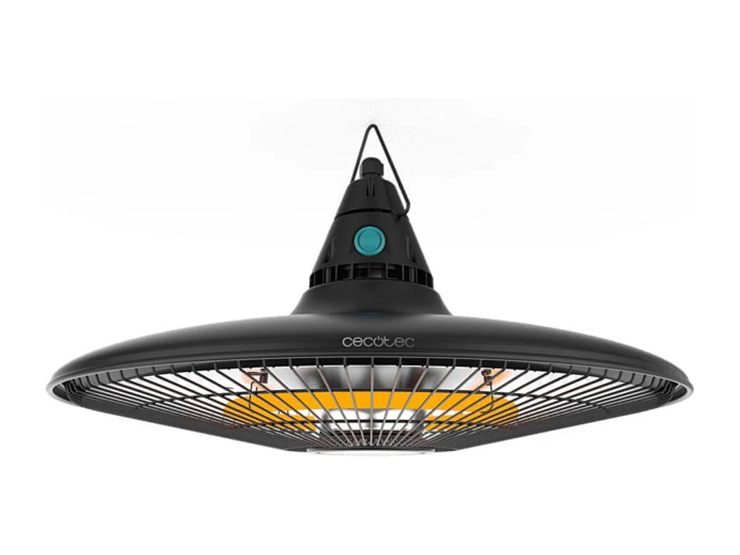 Calefactor de exterior Cecotec ReadyWarm 1500 Power Ceiling 1500W con mando negro