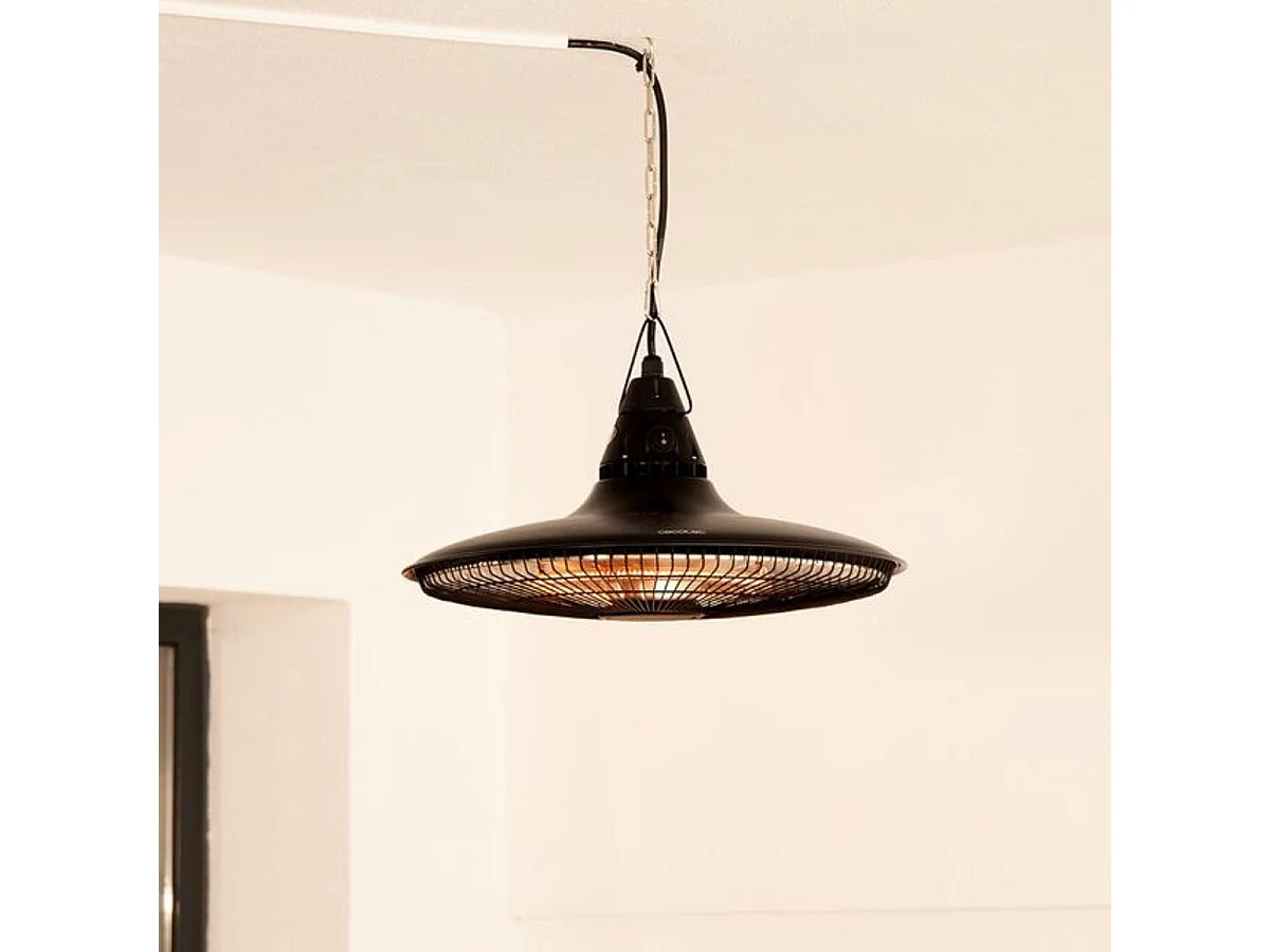 Calefactor de exterior Cecotec ReadyWarm 1500 Power Ceiling 1500W con mando negro