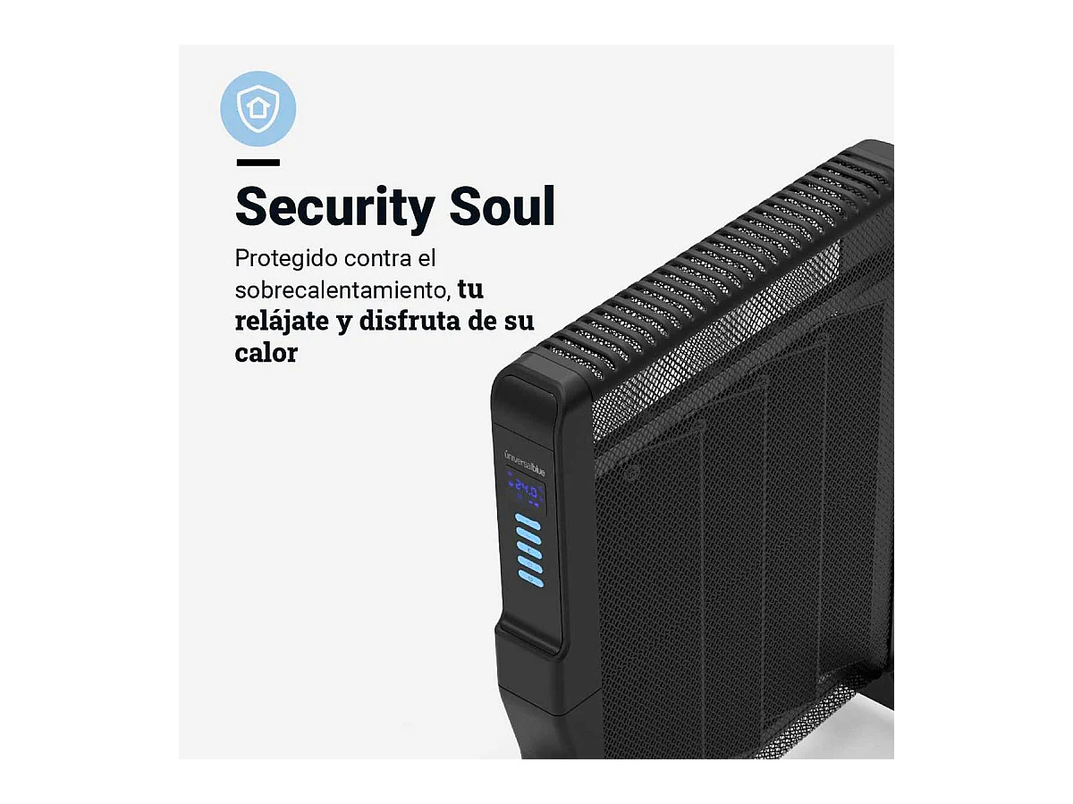 Radiador de mica Formosa 4020 Universal Blue 2000W WiFi control por voz negro