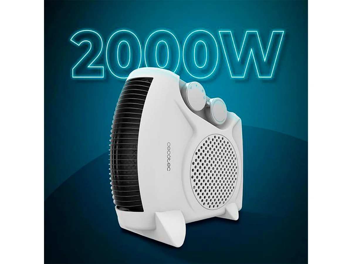 Calefactor ventilador Cecotec ReadyWarm 2000 Max Dual White 2000W diseño vertical blanco