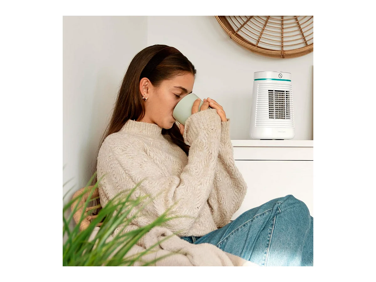 Calefactor cerámico Cecotec ReadyWarm 1550 Max Ceramic Rotate 1500W oscilante blanco