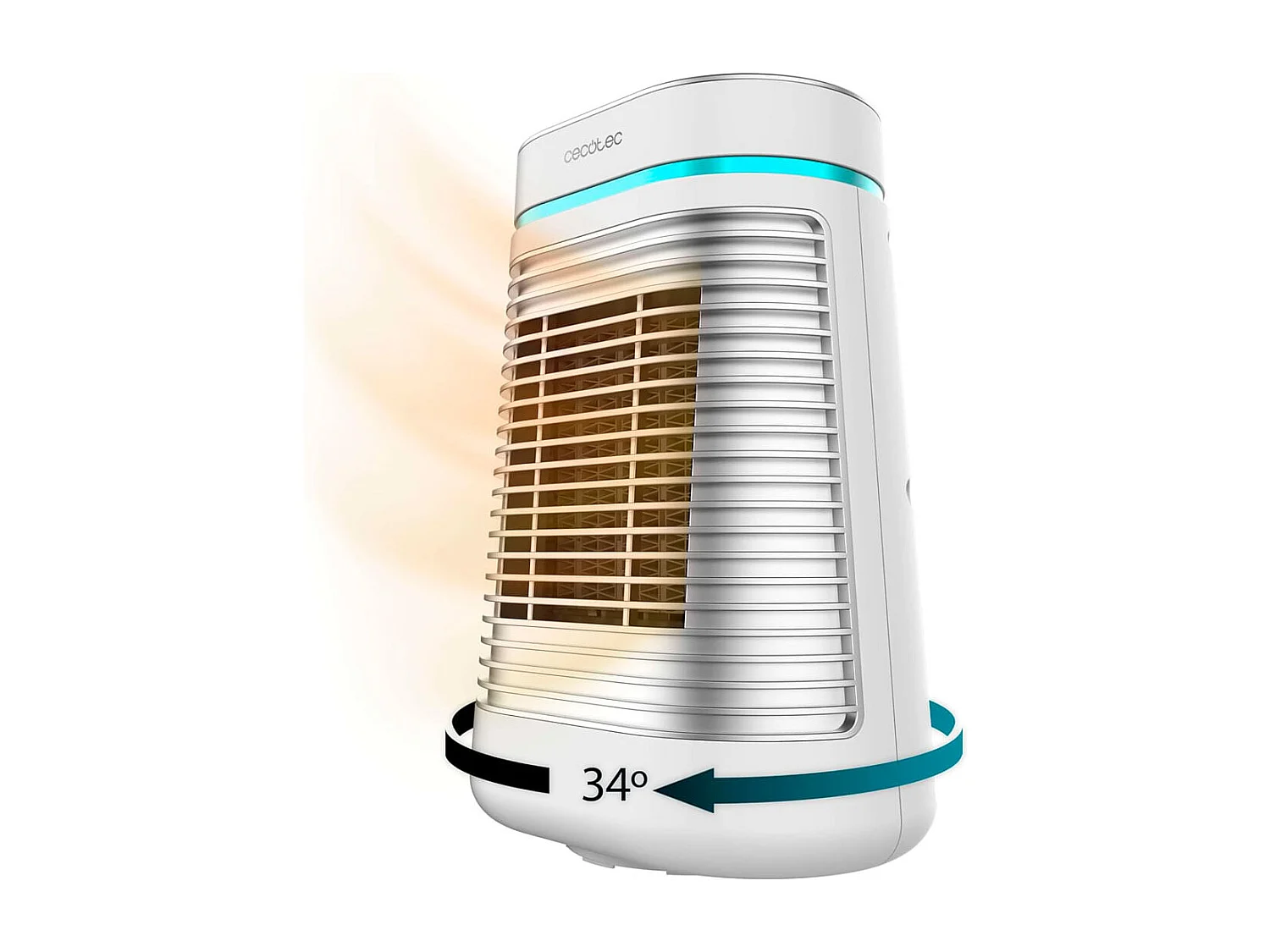Calefactor cerámico Cecotec ReadyWarm 1550 Max Ceramic Rotate 1500W oscilante blanco