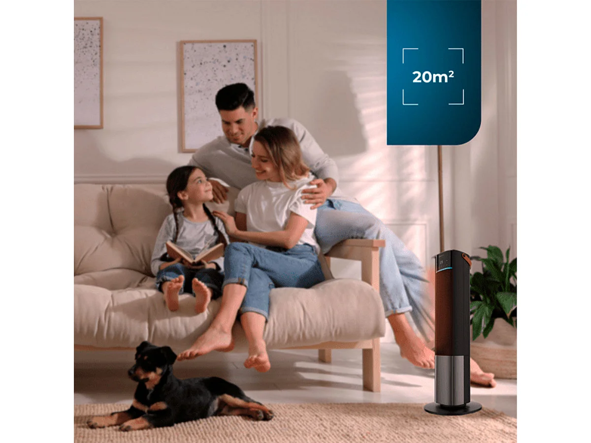 Calefactor cerámico Cecotec ReadyWarm 2070 Max Ceramic Rotate Smart 2000W oscilante negro