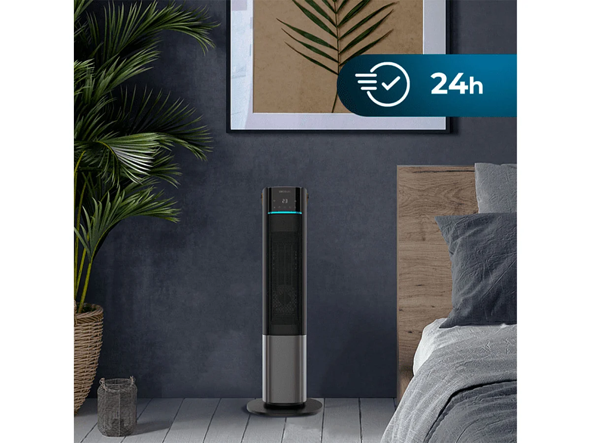 Calefactor cerámico Cecotec ReadyWarm 2070 Max Ceramic Rotate Smart 2000W oscilante negro