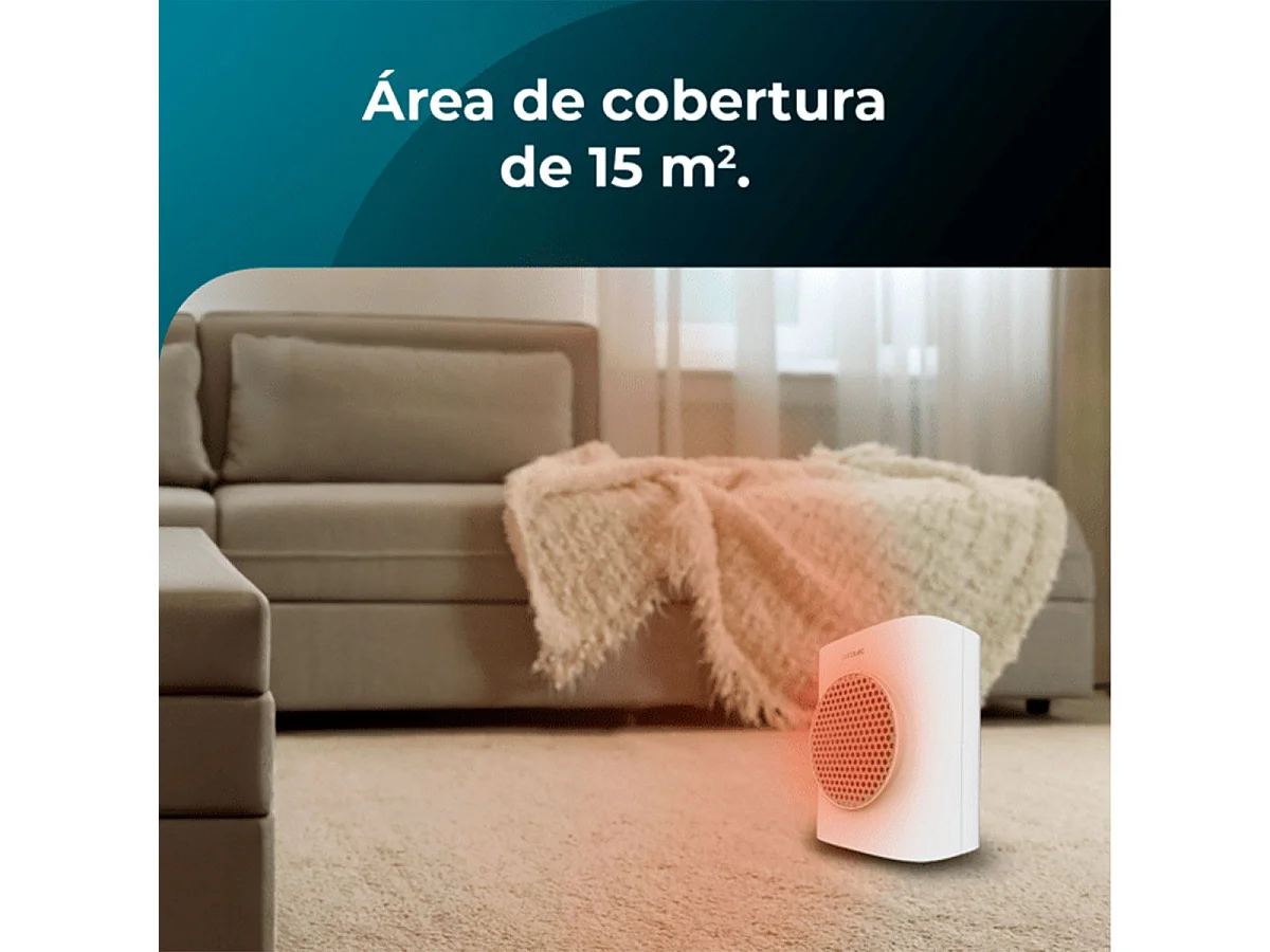 Calefactor cerámico Cecotec ReadyWarm 1570 Max Ceramic Rotate Smart 1500W oscilante blanco