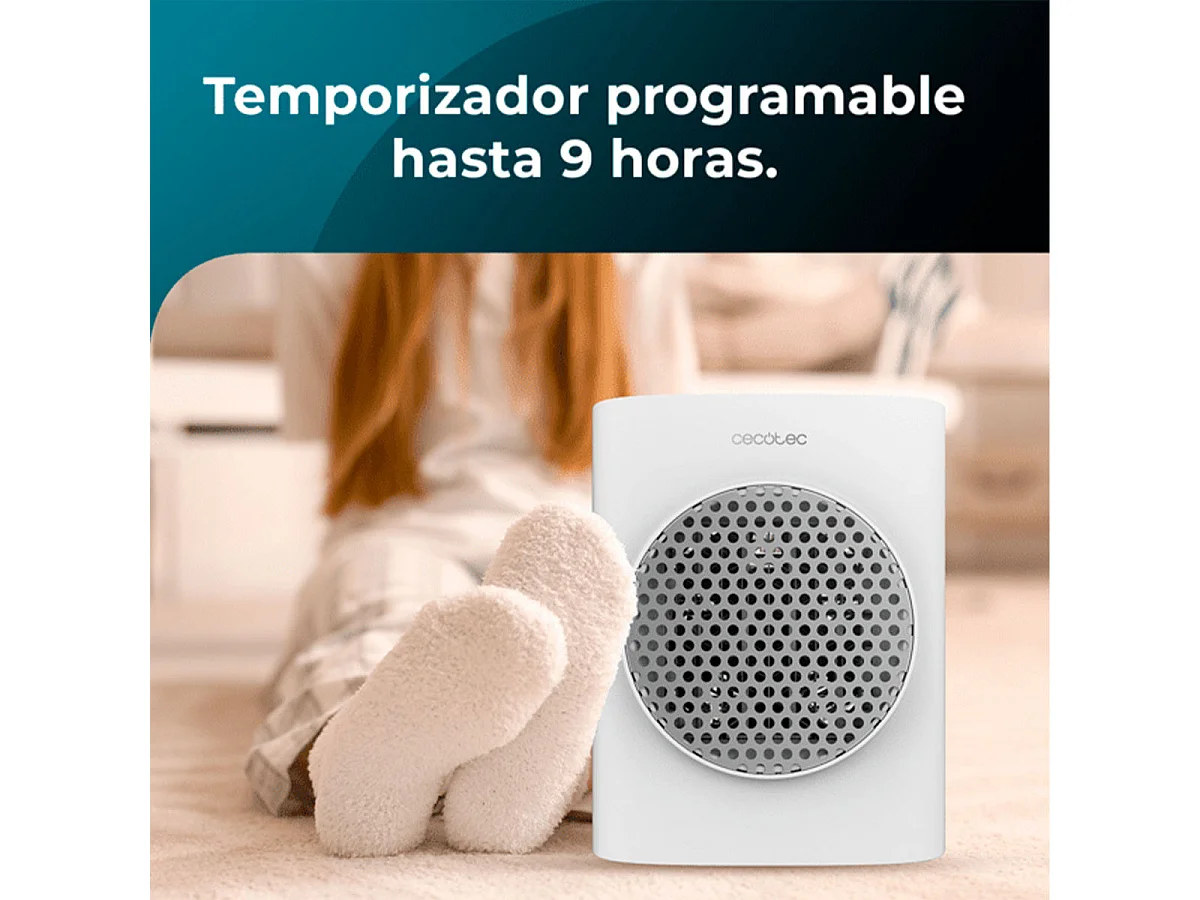 Calefactor cerámico Cecotec ReadyWarm 1570 Max Ceramic Rotate Smart 1500W oscilante blanco