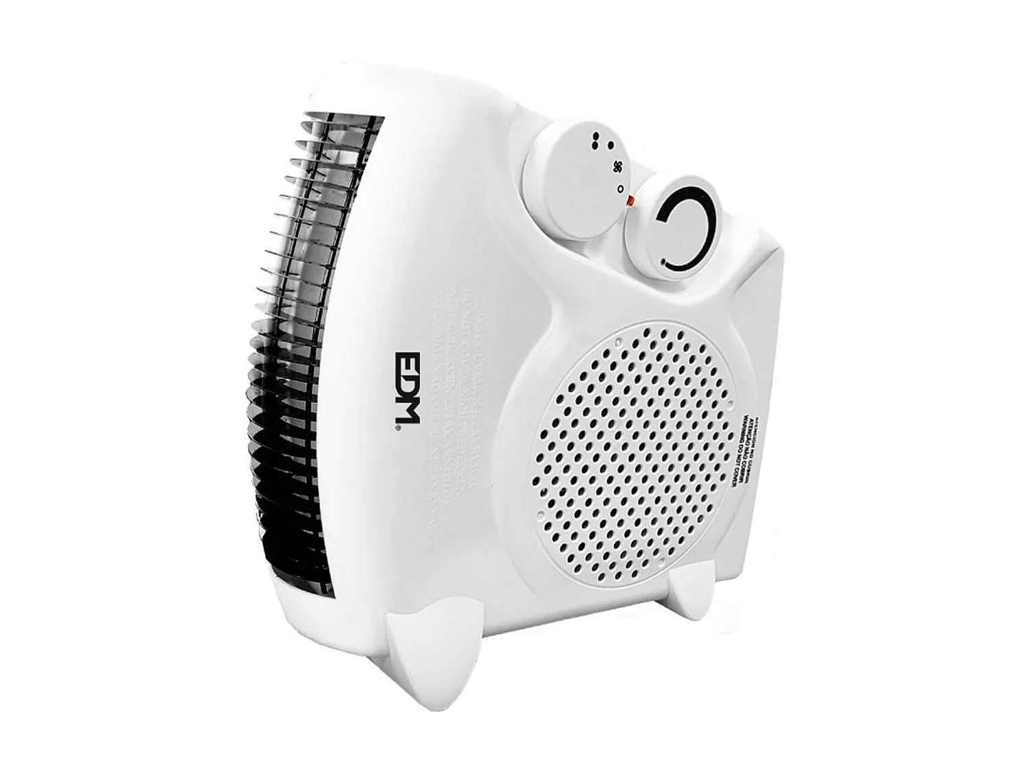 Calefactor 2 en 1 EDM 2000W 2 niveles posición vertical/horizontal blanco
