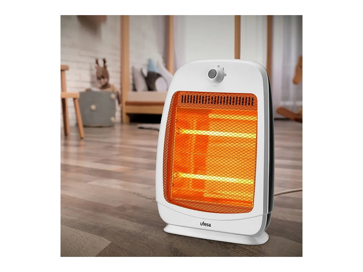Calefactor de cuarzo Ufesa Rigel 800W 2 tubos blanco