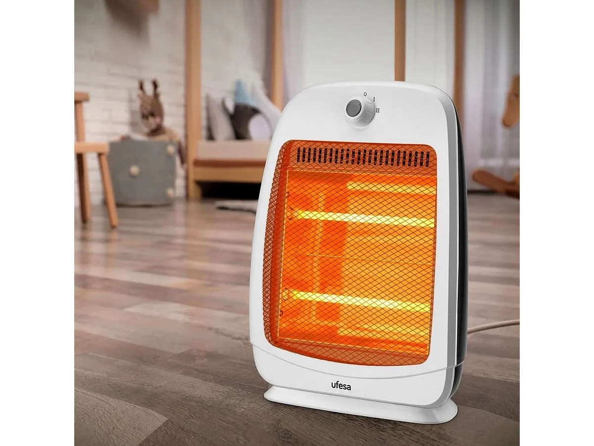 Calefactor de cuarzo Ufesa Rigel 800W 2 tubos blanco