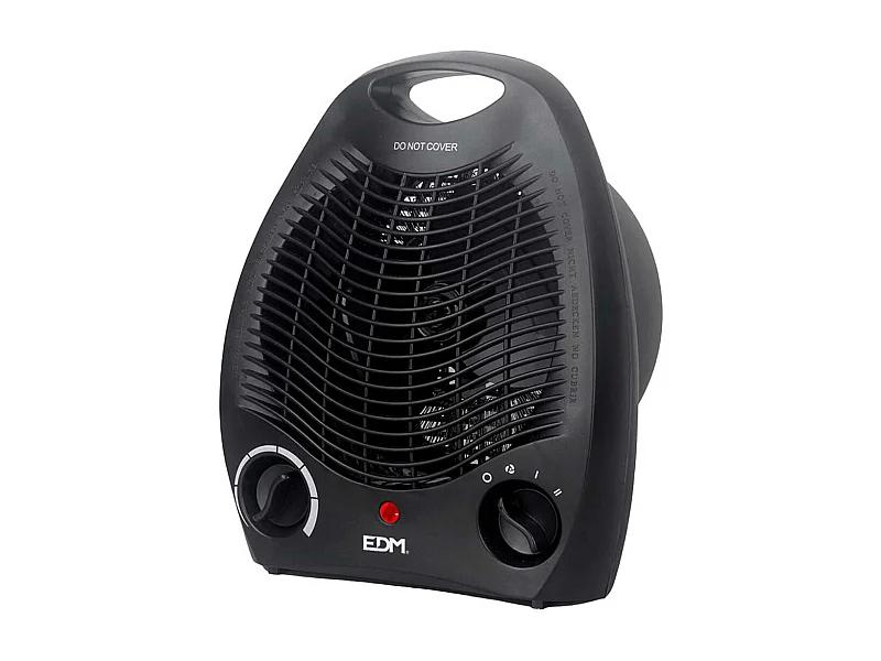 Calefactor ventilador EDM 2000W diseño vertical negro