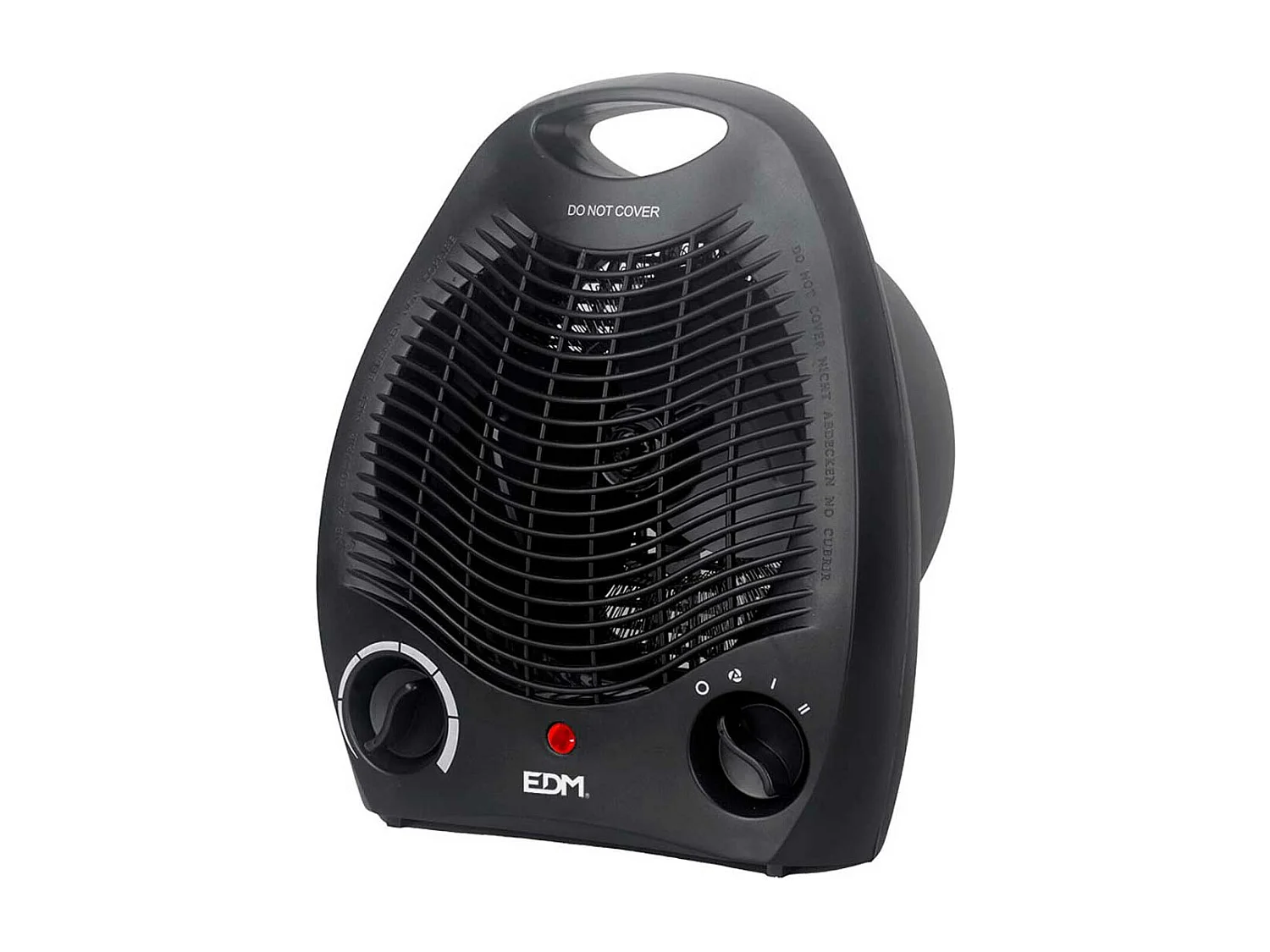 Calefactor ventilador EDM 2000W diseño vertical negro