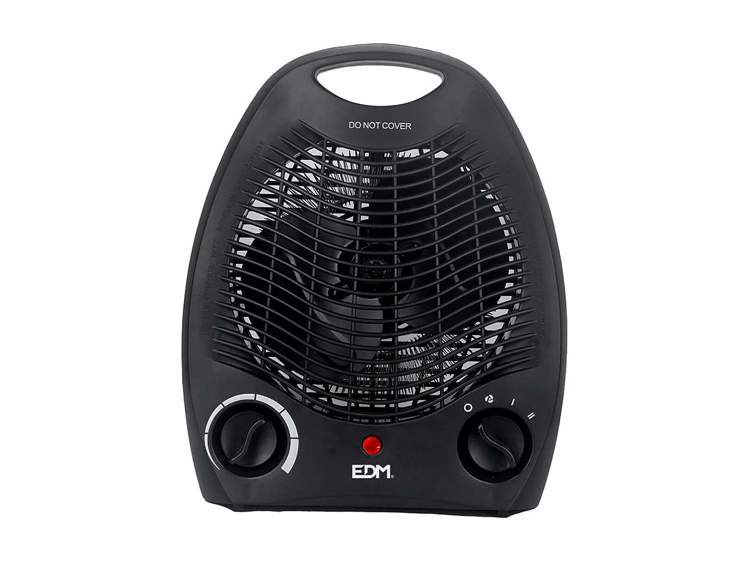 Calefactor ventilador EDM 2000W diseño vertical negro