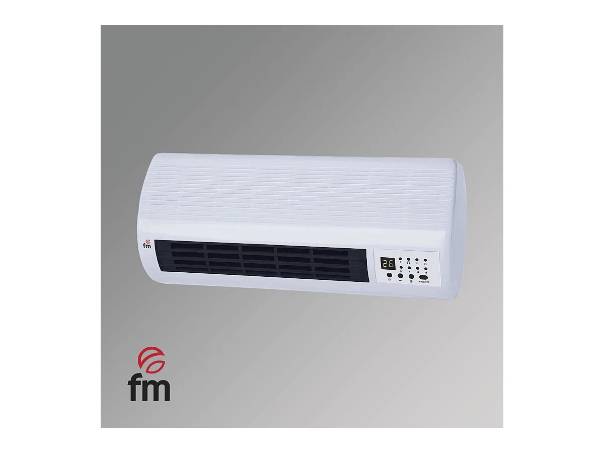 Calefactor cerámico split FM TS-2001 2000W con mando blanco